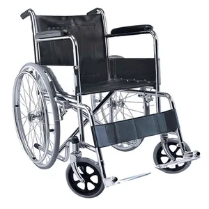 Базовая складная инвалидная коляска для продажи, самая дешевая стандартная инвалидная коляска, Лидер продаж, ортопедическая ручная стальная инвалидная коляска