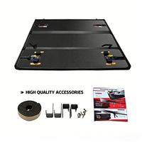 Couverture de benne rigide pliable en trois parties en alliage d'aluminium verrouillable et étanche IP67 pour les camionnettes Ram1500/2500/Ford F150 / Raptor 2015-2025