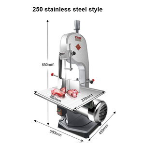 Máquina Cortadora de Carne de Cerdo Comercial de Acero Inoxidable, Sierra para Huesos de Carne para Carniceros - Product Image 2