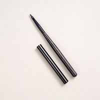 2025 noir solide poignée plat ovale Gel brosse à ongles marque privée personnalisé personnalisé Nail Art brosse Kit