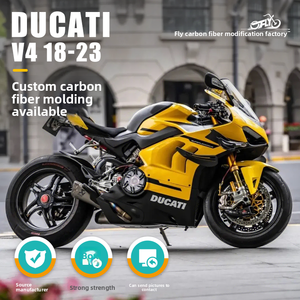 เหมาะสำหรับ <span class=keywords><strong>Ducati</strong></span> V4 Streetfighter, ปีกคาร์บอนแห้งแบบติดตั้งถาวร, ชุดแฟริ่งตัวถังรถแบบเต็มคัน, ชิ้นส่วนดัดแปลงคาร์บอนไฟเบอร์ - Product Image 5