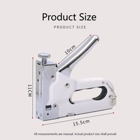 Ensemble de cloueuse Deli 3 en 1 avec décloueuse, réglage manuel, agrafeuse pour le bois, la tapisserie d'ameublement, outils de menuiserie, bricolage à domicile