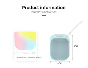 Bouteille d'eau portable pliable en silicone pour chien et voyage, gamelle en plastique écologique pour intérieur – Vente en gros - Product Image 4