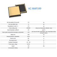 Acelerómetro MEMS de Ultra Alta Precisión, Sensor de un Solo Eje, Interfaz SPI, Paquete Cerámico, Componente de Medición Inercial