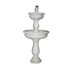 Outdoor Hand Carved Marble Stone Water Fountain