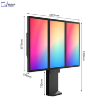 Affichage LCD robuste IP65 3000 nits pour drive-thru, signalisation numérique, menu numérique DOOH pour QSR, kiosque publicitaire extérieur résistant aux intempéries