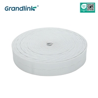 Noir Bouton Trou Tricot Tressé Bande Élastique Stretch Bobine Plat Ceinture Élastique 1 Pouce X 10 Yard Rouleau Bobine Perruques Autre Sangle