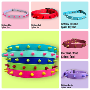 Collar personalizado con tachuelas antimordeduras para mascotas, juego de collar de perro de PVC de silicona con correas impermeables con remache para Pit Bull - Product Image 4