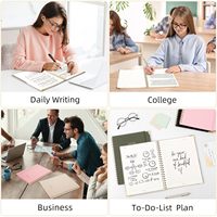Bloc-notes personnalisé imprimé A5 A6 A4, 100 feuilles, reliure spirale, spirale épaissie, logo personnalisé, carnet de bureau, journal étudiant