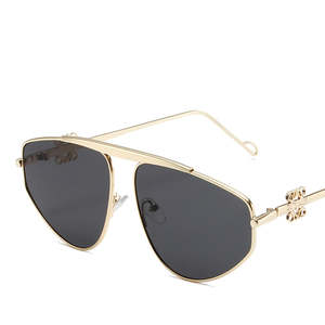 新趋势中国定制时尚古典男士太阳镜设计师金属飞行员太阳镜 - Product Image 5
