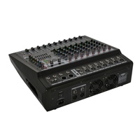 Console de mixage audio amplifiée professionnelle avec effets DSP, Bluetooth, USB, MP3 pour scène, mariage, DJ, système sonore