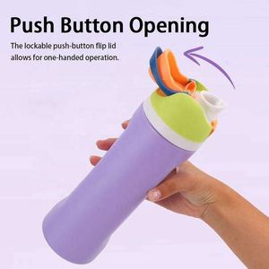 Botella de Agua Personalizada Ecológica de Acero Inoxidable, Hermética, con Infusor de Té, Tapa y Pajita, Mantiene Bebidas Calientes/Frías, para el Regreso a Clases (6-12 meses) - Product Image 4