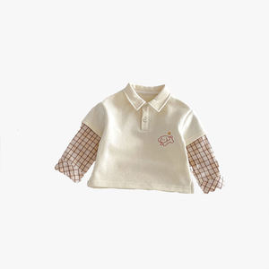 Camiseta Polo de Moda para Bebés, Estilo Primavera 2026, Diseño de Dos Piezas con Dibujos Animados para Niños, Camiseta de Primavera para Niños - Product Image 4