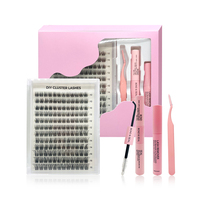 Kit de cils en grappe personnalisés en gros – Kits de cils en grappe DIY personnalisables avec logo sur mesure