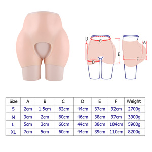 New Plus Size Silicone Buttocks Enhancer <strong>Padded</strong> Pants <strong>Hip</strong> <strong>Pads</strong> <strong>for</strong> Women Buttocks Silicone Butt Lifter Pants with Open Crotch - Product Image 6