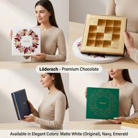 Boîtes cadeaux rondes de luxe pour chocolats, en carton, recyclables, en papier rigide, avec revêtement UV, formes personnalisables