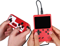 Console de jeu portable 400-en-1 au design classique avec batterie intégrée, prise en charge du double joueur, connexion TV, écran 3 pouces et manette de jeu