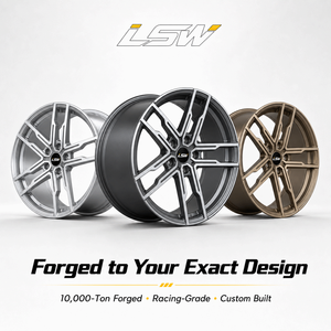 ล้อฟอร์จ LS8147 ขนาด 18 19 20 นิ้ว 5x112 5x120 ET20 ET35 ทรง OEM สีดำขัดเงา สำหรับ Mercedes BMW Audi - Product Image 5