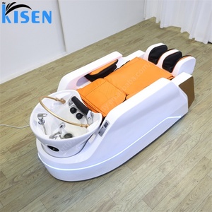 KISEN Electrical Shampoo <b>Bed</b> Furniture for Professional Beauty Salon High <b>End</b> Hair Salon Furniture Beauty Salon Massage <b>Bed</b> - Product Image 1