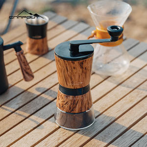 Moulin à café manuel Campout en acier inoxydable avec meules en céramique, portable pour le camping en plein air, design personnalisé - Product Image 5