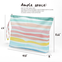 Sac étanche pour voyage, grand sac à fermeture éclair pour maillots de bain, couches, articles de toilette, maquillage pour femmes et filles
