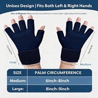 Gants de compression élastiques rafraîchissants Bingfan OEM pour thérapie quotidienne, chaud/froid, soulagement de la douleur, compresses de glace pour femmes 17x11.5cm