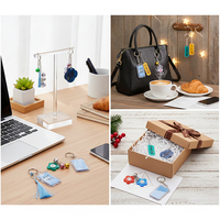 Llavero Acrílico con Frases Inspiradoras de Estilo Chino, Caligrafía Floral, Campana, para Bolsa de Estudiante, Estuche de Auriculares, Regalo, Venta al Por Mayor