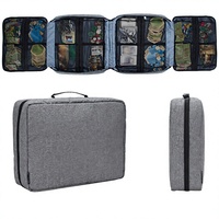 Étui de transport pour jeux de société en PVC, rangement extensible avec 18 poches pour les pièces de jeu, les jetons, les cartes, sac organisateur portable