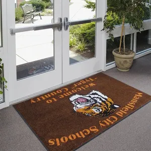 Tapis avec logo imprimé personnalisé avec support Tapis avec logo en caoutchouc