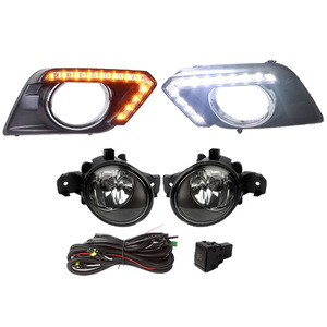 Led DRL ban ngày chạy Sương Mù Ánh sáng đèn lái xe với lần lượt tín hiệu màu vàng ánh sáng ban ngày cho Nissan x Trail X-Trail 2014 2015 2016 - Product Image 1