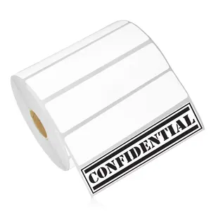 3"*0.5"Removable Direct Thermal Labels Removable Adhesive Thermal Paper Label Rolls Removable Thermal Printer Sticker Label