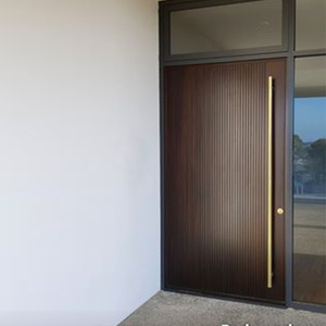 Puerta <span class=keywords><strong>de</strong></span> hoja <span class=keywords><strong>de</strong></span> madera casa China autocaravanas Oval antirrobo seguridad acero Metal <span class=keywords><strong>puertas</strong></span> entrada pivote puerta inoxidable - Product Image 3