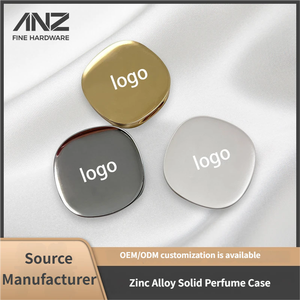 Estuche de Perfume Sólido Recargable Magnético Vacío, Personalizado con Logotipo Grabado, de Aleación de Zinc Antigua Plateada, OEM ODM - Product Image 3