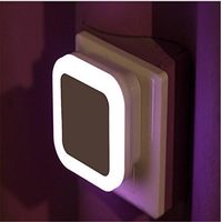 Luz Nocturna LED Moderna de Plástico con Sensor, Económica y en Oferta, para Bebés, con Encendido Automático al Anochecer y Apagado al Amanecer
