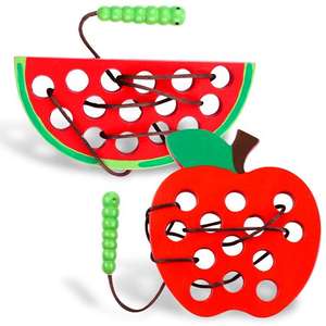 Juguete de cordones <span class=keywords><strong>Montessori</strong></span> para niños y niñas de 2, 3, 4 y 5 años - Product Image 1