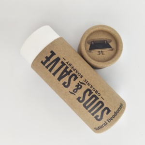 Giá tốt nhất 0.3 oz bao bì giấy kraft ống các tông cho Lip Balm khử mùi container - Product Image 2