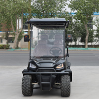 Voiturette de golf électrique tout-terrain 2 places robuste avec pneus de 12 pouces pour l'aventure en extérieur, idéale pour les hôtels et complexes hôteliers