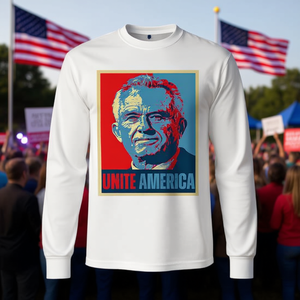 T-shirt à manches longues Bobby Robert Kennedy Jr 2024, T-shirt promotionnel Unite America - Product Image 3
