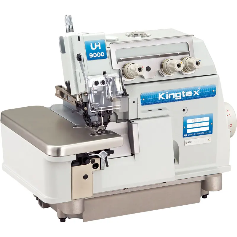 Nouvelle machine de surjetage à 3 fils à lit cylindrique KINGTEX UHD9003 avec moteur à entraînement direct