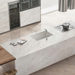 Encimeras de Cuarzo Artificial Blanco de Alta Calidad Goldtop 5121 Milan Extra, Diseño Moderno y Lujoso para Hoteles, Superficie Pulida, 5 Años de Garantía - Product Image 5