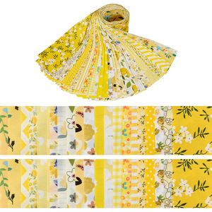 Nouvelles bandes de tissu en coton multicolores, motif floral, pour quilting et patchwork - Product Image 2