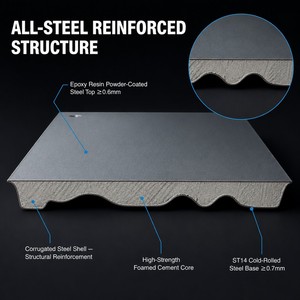 OA500 Panneau de plancher surélevé en acier moderne, <span class=keywords><strong>dalle</strong></span> d'accès amovible pour revêtement de <span class=keywords><strong>moquette</strong></span> de bureau, aménagement de câbles de données SENMAI - Product Image 3