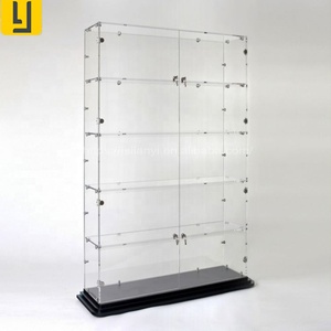 Wholesale factory price free standing glass display cabinet for retail store