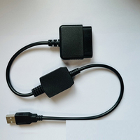 Cable de alta calidad para PS2 a cable Adaptador convertidor USB para cables de controlador de PC y PS3