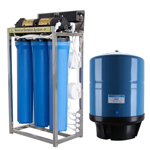 Purificador de agua de ósmosis inversa, máquina de ósmosis inversa comercial de 5 etapas, 400 GPD