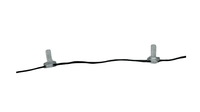MINI EOV 100ct/50ct DC12V SK6812-RGBW IC Guirlande lumineuse à pixels adressables 12mm 3 broches 20AWG Câble noir 10cm IP67