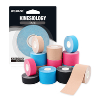Bande de kinésiologie en coton doux pour la peau, emballage personnalisé, pour le soutien et le soulagement de la cheville