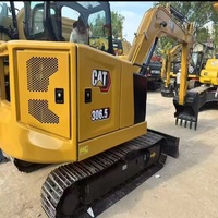 Mini-excavatrice sur chenilles CAT 306.5E d'origine japonaise, réservoir de carburant de 105 L, accessoires personnalisés, économie de carburant, pour travaux agricoles, canalisations, aménagement paysager