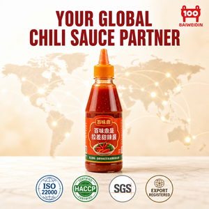 Salsa de Chile Dulce Sriracha para Rollitos Primavera y Pollo Frito, Certificación ISO22000 HACCP, Botella de 0.5kg - Product Image 2