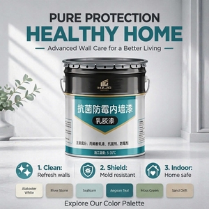 <span class=keywords><strong>Peinture</strong></span> murale émulsionnée écologique à faible teneur en COV, <span class=keywords><strong>peinture</strong></span> acrylique au <span class=keywords><strong>latex</strong></span> <span class=keywords><strong>de</strong></span> qualité supérieure pour salon, <span class=keywords><strong>salle</strong></span> <span class=keywords><strong>de</strong></span> <span class=keywords><strong>bain</strong></span> et plafond - Product Image 6